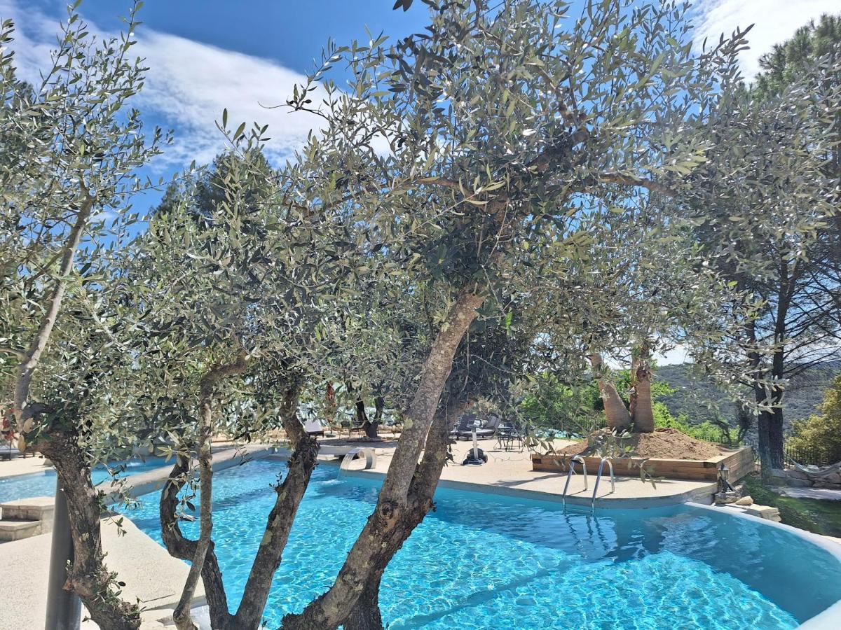 Hotel Restaurant Clos Des Sullys Montclus  Kültér fotó